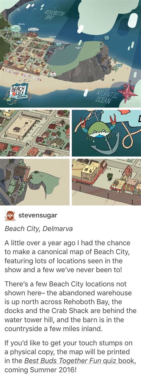The OFFICIAL Map of Beach City .